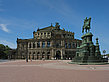 Foto König-Johann-Statue mit Semperoper - Dresden