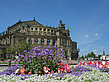Foto Semperoper mit Blumen - Dresden