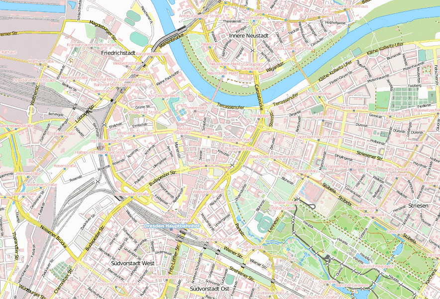 Stadtplan-Dresden: Hotelbuchung und Attraktionen