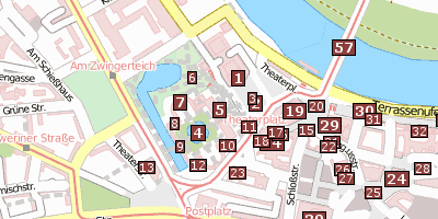 Stadtplan Sempergalerie Dresden