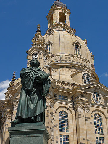 Foto Frauenkirche und Lutherdenkmal - Dresden