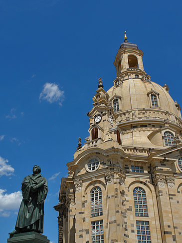 Foto Frauenkirche und Lutherdenkmal - Dresden