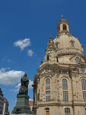 Foto Frauenkirche und Lutherdenkmal - Dresden