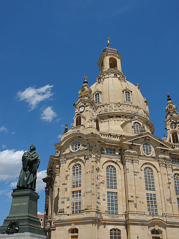 Foto Frauenkirche und Lutherdenkmal - Dresden