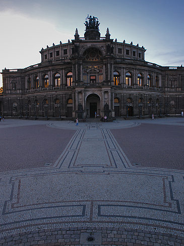 Foto Semperoper abends - Dresden