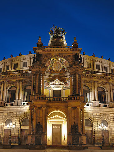 Fotos Semperoper bei Nacht