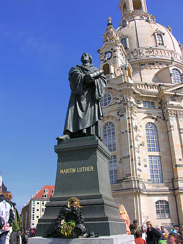 Foto Martin Luther Denkmal an der Frauenkirche