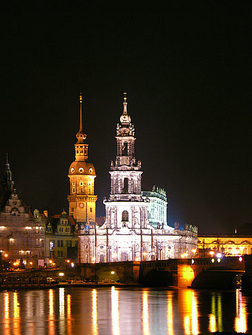 Hofkirche bei Nacht - Sachsen (Dresden)