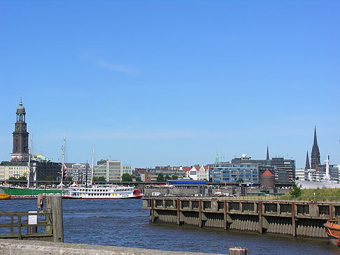 Panorama mit Hafen - Hamburg (Hamburg)