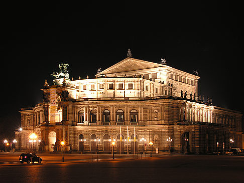 Semperoper bei Nacht - Sachsen (Dresden)