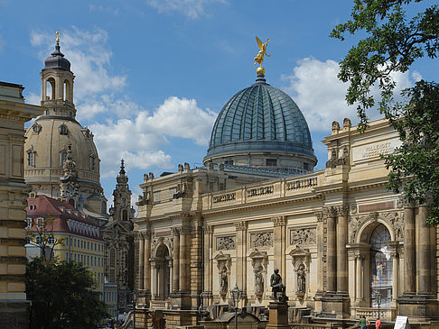 Foto Frauenkirche und Kunstakademie - Dresden