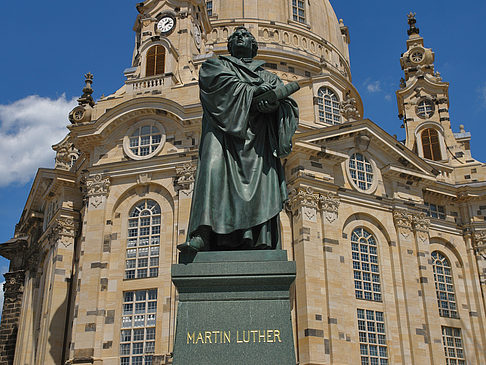 Foto Frauenkirche und Lutherdenkmal - Dresden