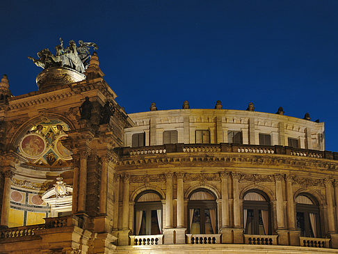 Foto Semperoper bei Nacht