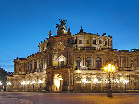 Foto Semperoper bei Nacht - Dresden