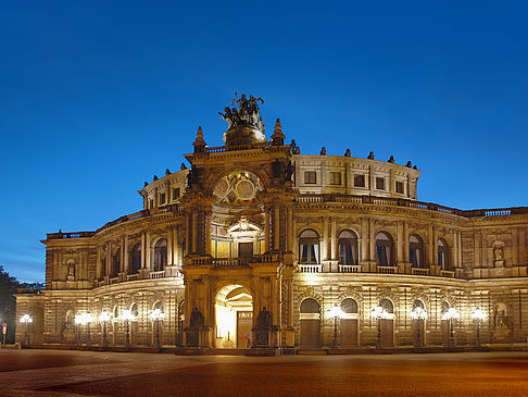 Fotos Semperoper bei Nacht