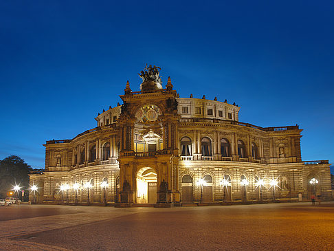 Foto Semperoper bei Nacht