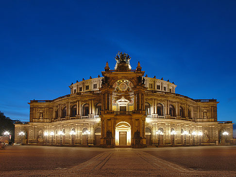 Fotos Semperoper bei Nacht