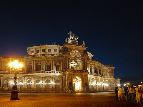 Foto Semperoper bei Nacht - Dresden