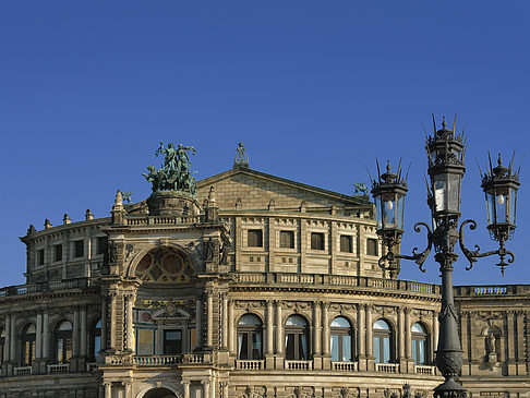 Foto Semperoper mit Laterne