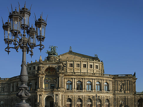 Foto Semperoper mit Laterne