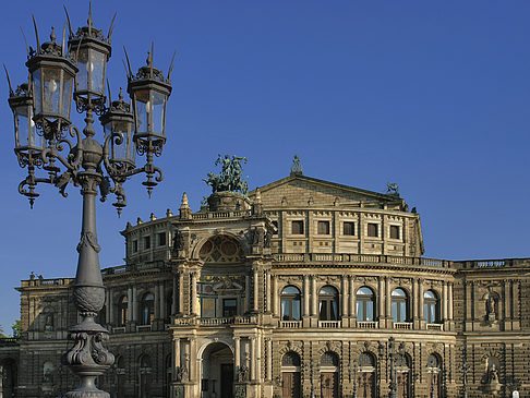 Foto Semperoper mit Laterne