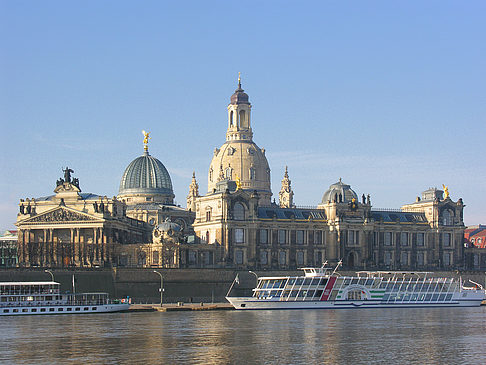 Frauenkirche von der Brühlschen Terrasse - Sachsen (Dresden)