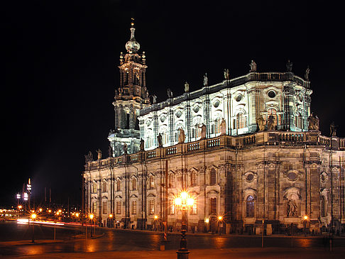 Hofkirche bei Nacht - Sachsen (Dresden)