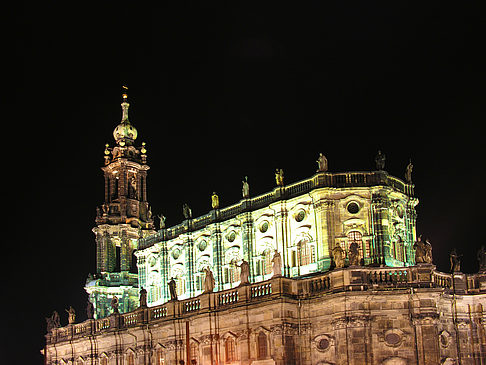 Hofkirche bei Nacht - Sachsen (Dresden)