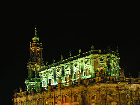 Hofkirche bei Nacht - Sachsen (Dresden)