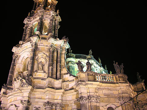 Hofkirche bei Nacht - Sachsen (Dresden)