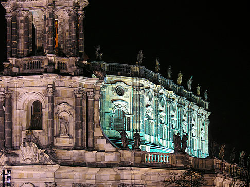 Fotos Hofkirche bei Nacht