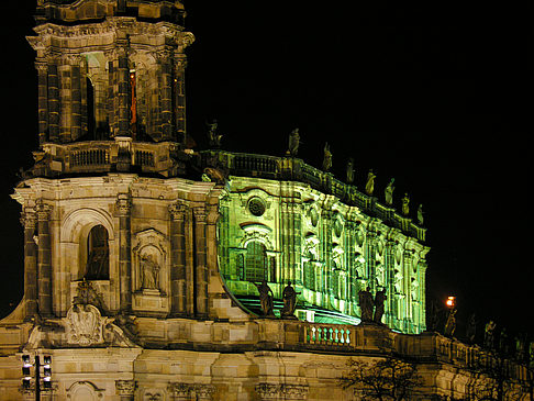 Hofkirche bei Nacht - Sachsen (Dresden)