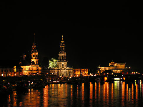 Foto Hofkirche bei Nacht - Dresden